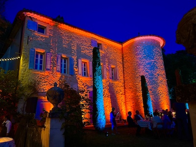 Mise en lumière événementiel château Apt luberon Paca Provence Avignon